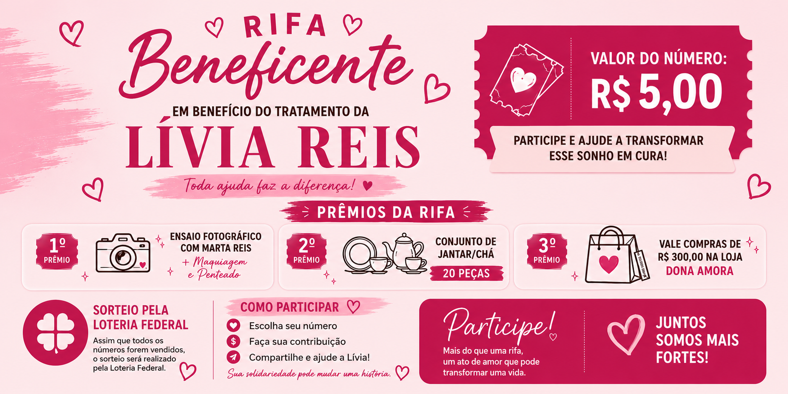 Rifa Beneficente Lívia Reis