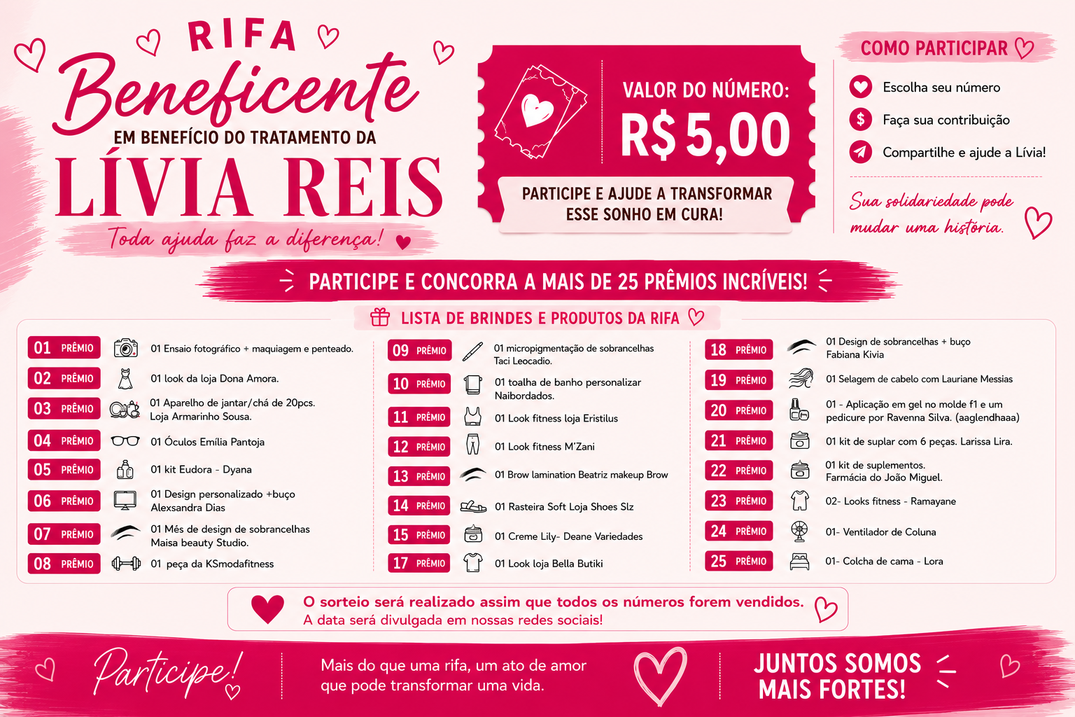 Rifa Beneficente Lívia Reis